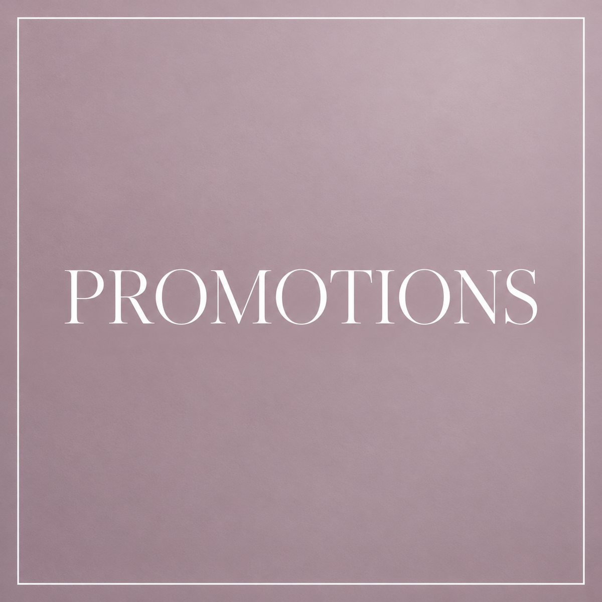 Promotions — fond mauve minimaliste